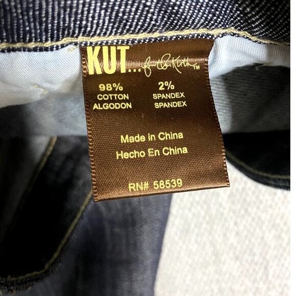 Kut From The Kloth Jeans Womens 6 32X34 Blue Splendid Bootcut Embroidered Tall - Picture 9 of 16